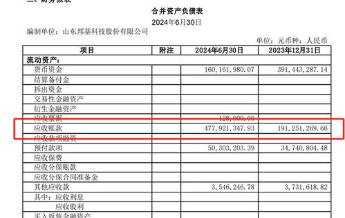邦基科技2024上半年財報解析 增收不增利背后的應收賬款隱憂